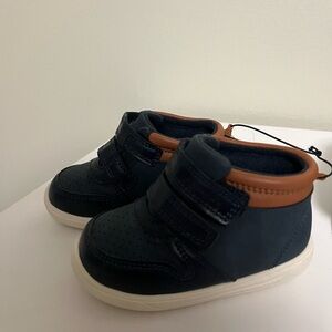 Carters Navy and brown shoe size 5